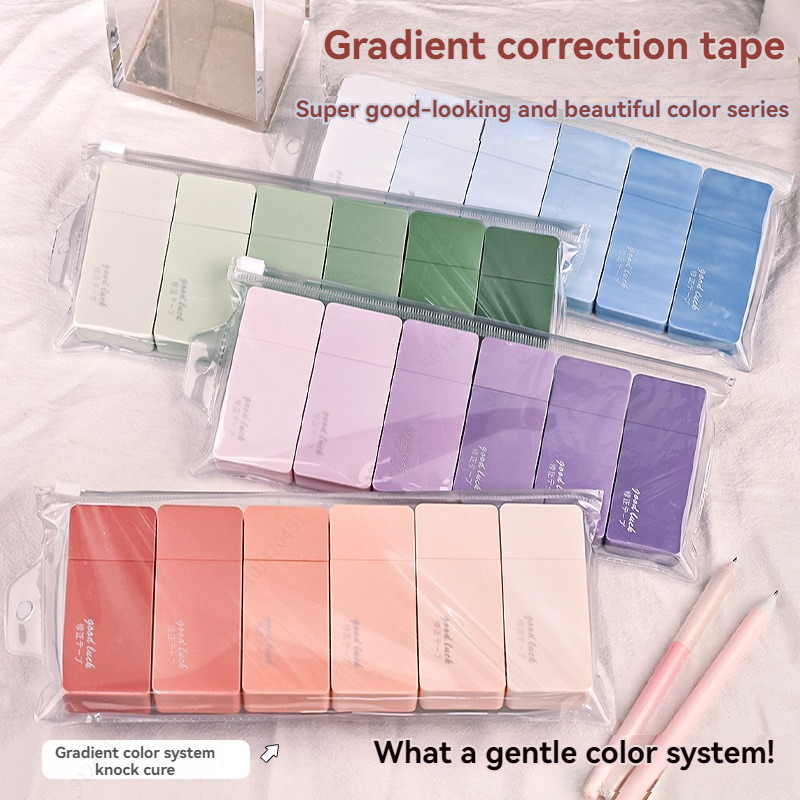Correction Tape Roller - 6 Stück hochwertiges weißes Korrekturband, schnell