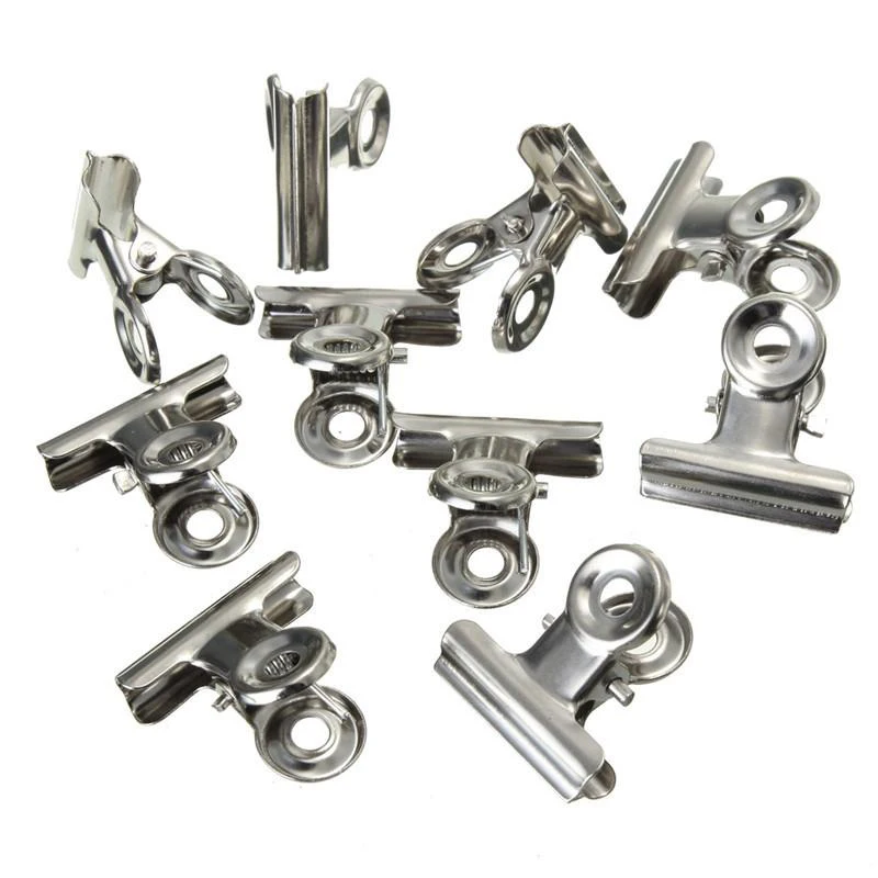 Erschwingliche 10 Stück silber – Binder Clip Assorted Bewertung und Preis