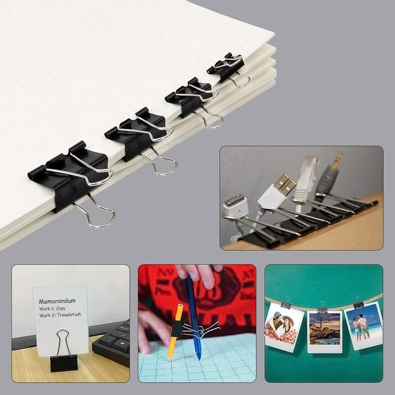 Büroklammern Schwarz, Faltklam – Binder Clip Assorted Bewertung und Preis