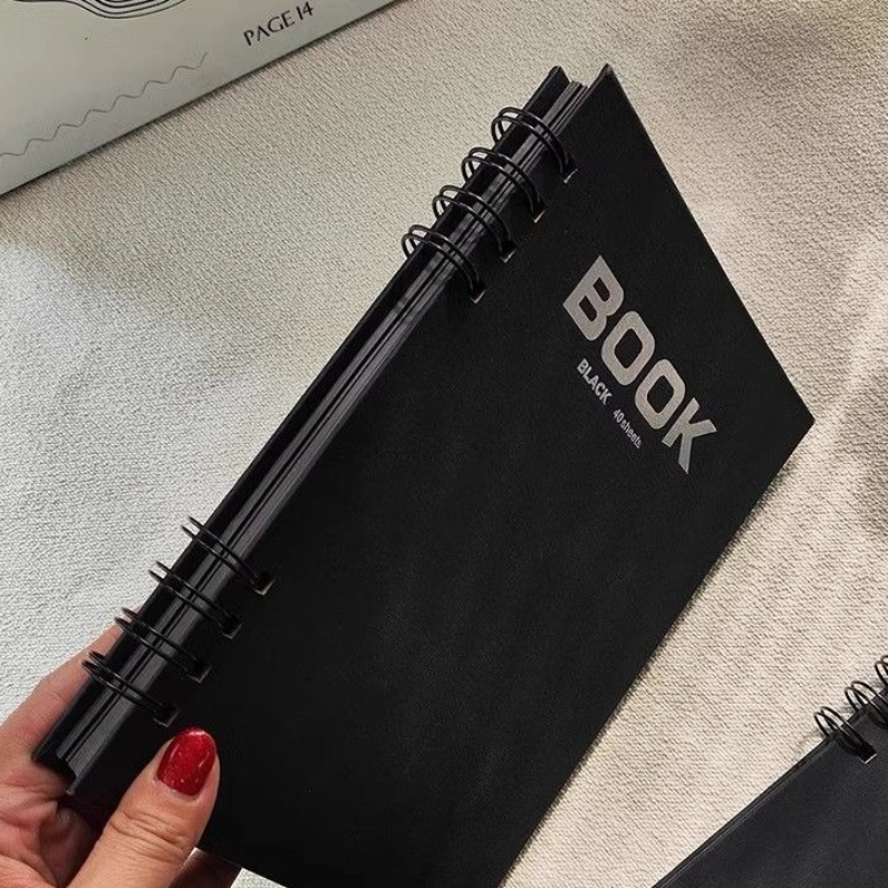 A4 Schwarz Karten-Skizzenbuch  – Art Sketchbook Ring Bewertung und Preis